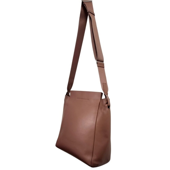 Everlane Cognac Brown Leather The Form Bag Purse Italian Made Preowned - Picture 6 of 16